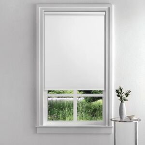 Blackout Tear-to-Fit Roller Shade 37 1/4” x 72” White w/ Bracket SET OF 2